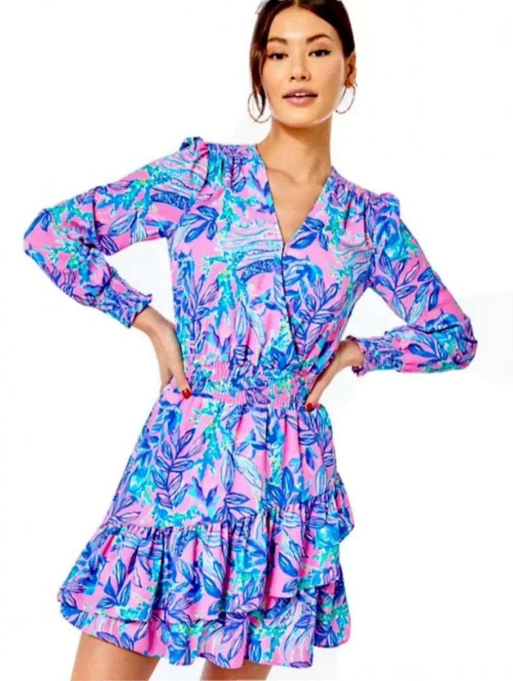 Lilly Pulitzer Cristiana Stretch Dress in Lilac Rose